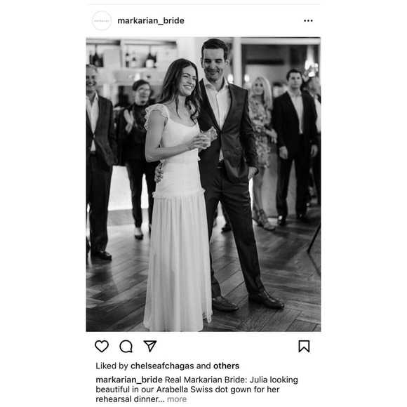 Dresses & Skirts - Markarian Arabella White Swiss Dot Tulle Gown 6 NWT *Tiny Flaw